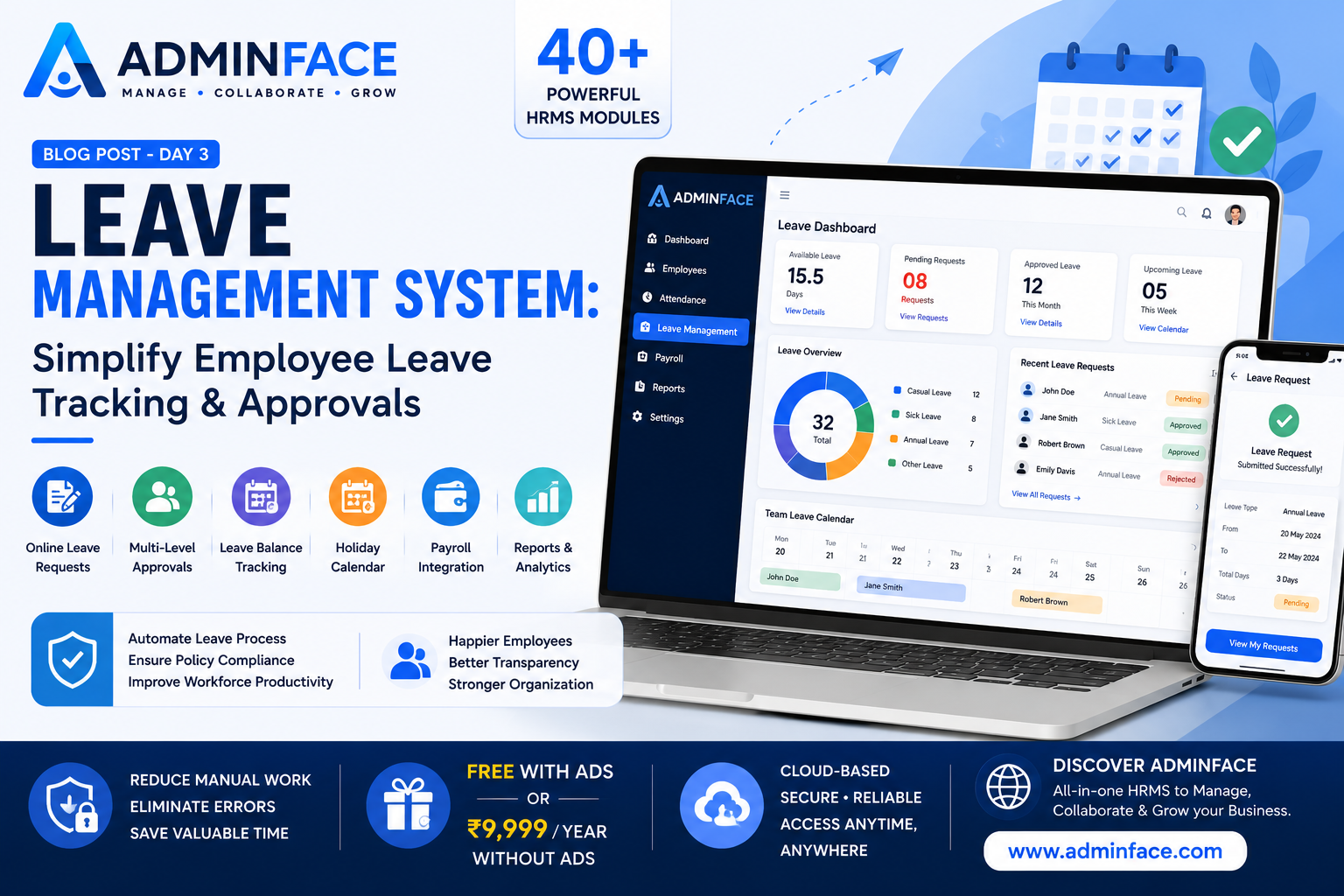 Leave Management System: Simplify Employee Leave Tracking & Approvals
