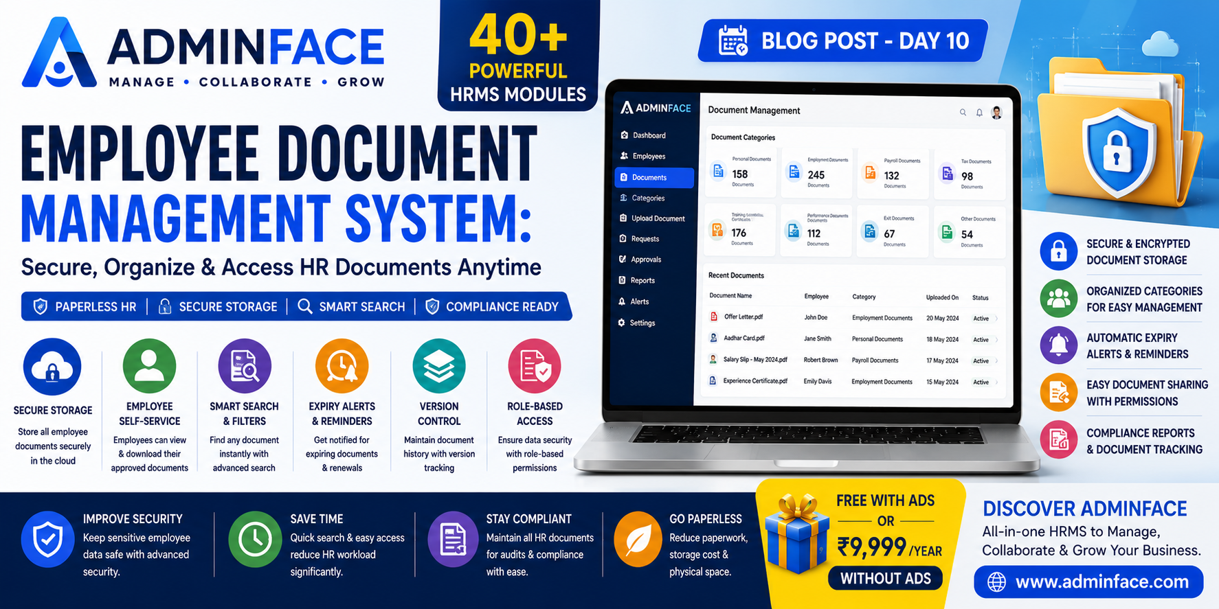 Employee Document Management System: Secure, Organize & Access HR Documents Anytime