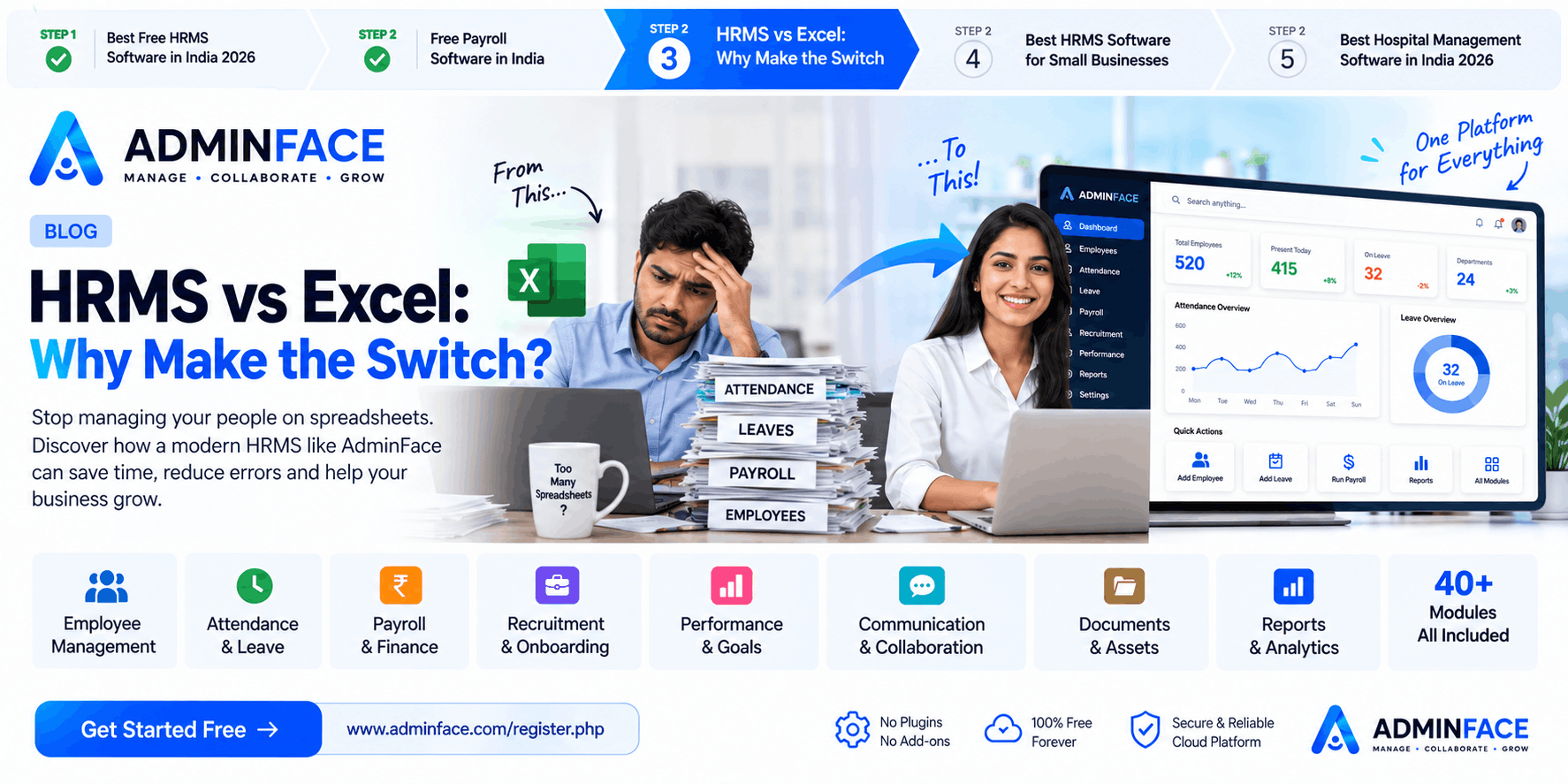 HRMS vs Excel: Why Businesses Are Moving to HR Software